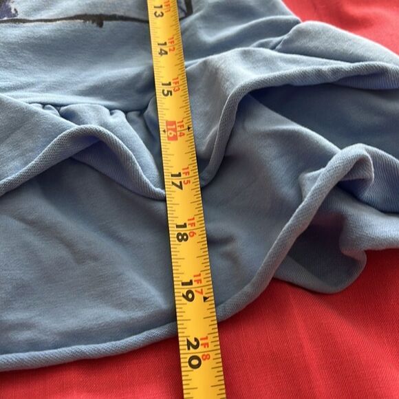 ELF SACK top. Blue with graphic design. Size small. - Picture 5 of 9